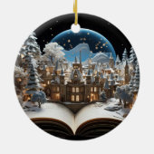 クリスマスストーリーブックスノーグローブビレッジ セラミックオーナメント (裏面)