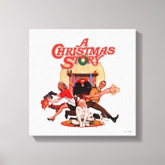 クリスマスストーリーポスターアート キャンバスプリント (正面)