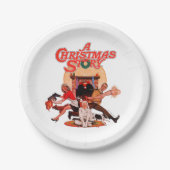 クリスマスストーリーポスターアート ペーパープレート (正面)