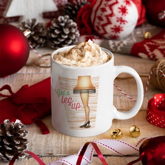 クリスマスストーリーランプ |脚を上げる ジャンボコーヒーマグカップ