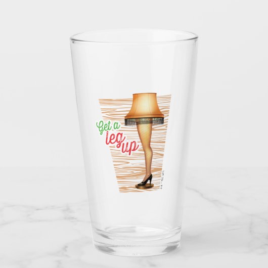 クリスマスストーリーランプ |脚を上げる タンブラーグラス (正面)