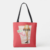 クリスマスストーリーランプ |脚を上げる トートバッグ (裏面)