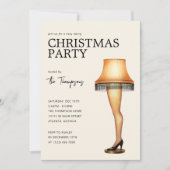 クリスマスストーリーレッグランプ |クリスマスパーティー シーズンカード (正面)