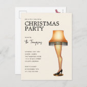 クリスマスストーリーレッグランプ |クリスマスパーティー シーズンポストカード (正面/裏面)