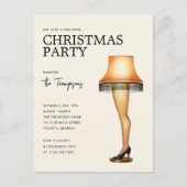 クリスマスストーリーレッグランプ |クリスマスパーティー シーズンポストカード (正面)