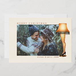 クリスマスストーリーレッグランプ |写真 箔シーズンカード