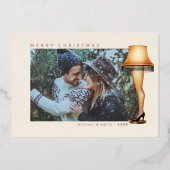 クリスマスストーリーレッグランプ |写真 箔シーズンカード (正面)