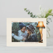 クリスマスストーリーレッグランプ |写真 箔シーズンカード (立ち正面)