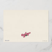 クリスマスストーリーレッグランプ |写真 箔シーズンカード (裏面)