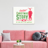 クリスマスストーリー |ピンクの悪夢 キャンバスプリント (インサイチュ (リビング))
