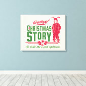 クリスマスストーリー |ピンクの悪夢 キャンバスプリント (インサイチュ (ウッドフロア))