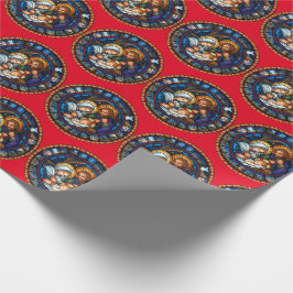 クリスマスストーリー – レッドラッピング紙 ラッピングペーパー