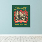 クリスマスストーリー |平和、調和、心地よい、喜び キャンバスプリント (インサイチュ (ウッドフロア))