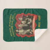 クリスマスストーリー |平和、調和、心地よい、喜び シェルパブランケット (正面(横))