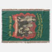 クリスマスストーリー |平和、調和、心地よい、喜び スローブランケット (正面)