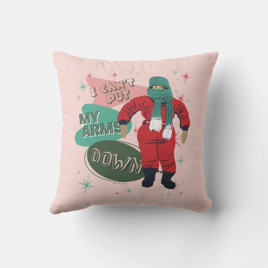 クリスマスストーリー – 腕を下げることができない クッション (裏面)