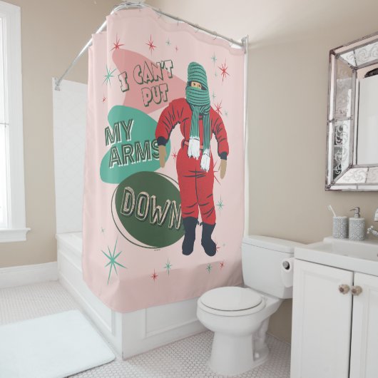 クリスマスストーリー – 腕を下げることができない シャワーカーテン (インサイチュ)