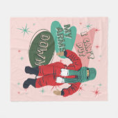 クリスマスストーリー – 腕を下げることができない フリースブランケット (正面(横))