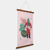 クリスマスストーリー – 腕を下げることができない 吊り下げ型タペストリー (傾斜あり)