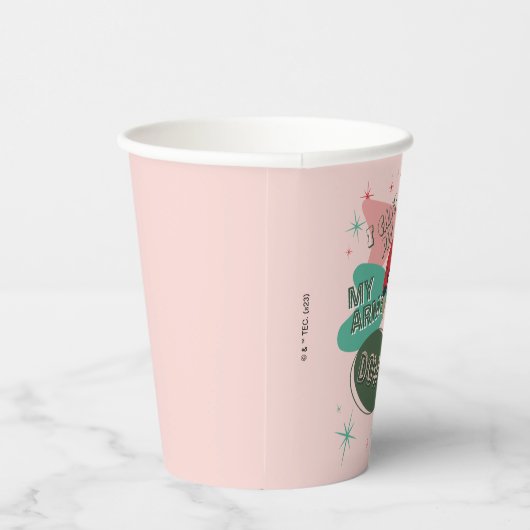 クリスマスストーリー – 腕を下げることができない 紙コップ (右)