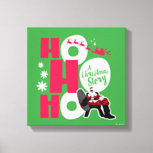 クリスマスストーリー Ho Ho Ho キャンバスプリント