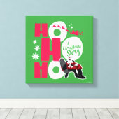 クリスマスストーリー | Ho Ho Ho キャンバスプリント (インサイチュ (ウッドフロア))