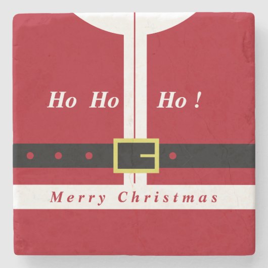 クリスマスストーンコースターサンタクロースの贈り物 ストーンコースター (正面)
