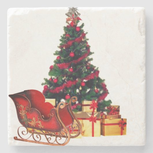 クリスマスストーンコースター ストーンコースター (正面)