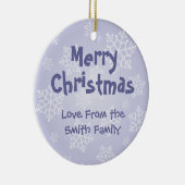 クリスマススネーク(メッセージを入れてね) セラミックオーナメント (右)