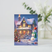 クリスマススノーイハウス ポストカード (スタンド正面)