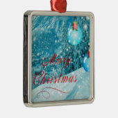 クリスマススノーウィーウィンタービレッジ メタルオーナメント (右)