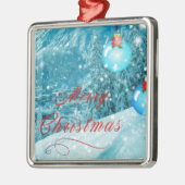 クリスマススノーウィーウィンタービレッジ メタルオーナメント (左)