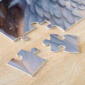 クリスマススノーウィークフクロウ、ピンクの花。 ジグソーパズル (側面)