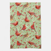 クリスマススノーウィー深紅色 | Celery | キッチンタオル (縦)