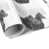 クリスマススノーウマウマ科のーズ素朴クリスマス ラッピングペーパー (ロールコーナー)