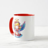 クリスマススノーエンジェル マグカップ (正面左)
