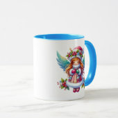 クリスマススノーエンジェル マグカップ (正面右)