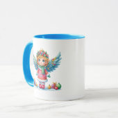 クリスマススノーエンジェル マグカップ (正面左)