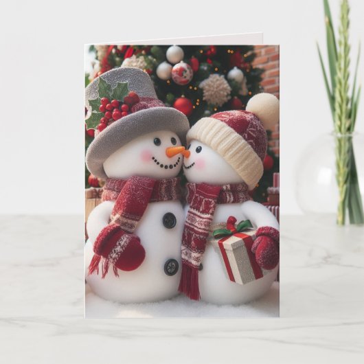 クリスマススノーカップル シーズンカード (正面)