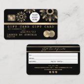 クリスマススノークレジットカードギフトカード証明書 名刺 (正面/裏面)