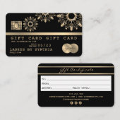 クリスマススノークレジットカードギフトカード証明書 名刺 (正面/裏面)