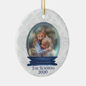 クリスマススノーグローブカスタムテンプレート セラミックオーナメント (右)