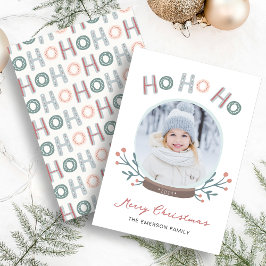 クリスマススノーグローブカード シーズンカード