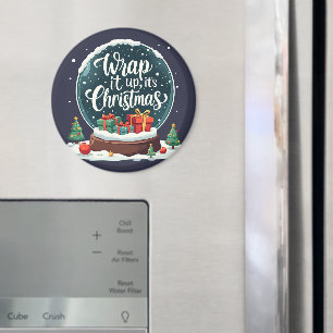 クリスマススノーグローブデザイン マグネット