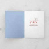 クリスマススノーグローブ付雪だるま シーズンカード (内部)