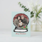 クリスマススノーグローブ写真 シーズンポストカード (スタンド正面)