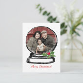 クリスマススノーグローブ写真 シーズンポストカード (スタンド正面)
