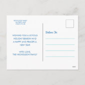 クリスマススノーグローブ シーズンポストカード (裏面)