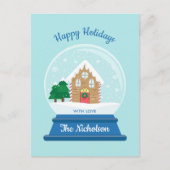 クリスマススノーグローブ シーズンポストカード (正面)