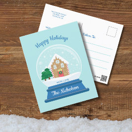 クリスマススノーグローブ シーズンポストカード